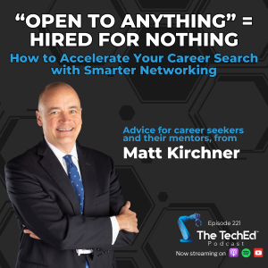 Matt Career Advice on The TechEd Podcast (1080 x 1080 px)