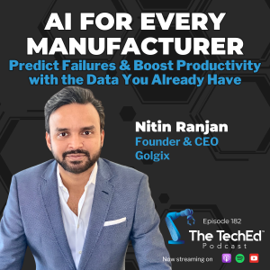 Nitin Ranjan on The TechEd Podcast (1200 × 1200 px)