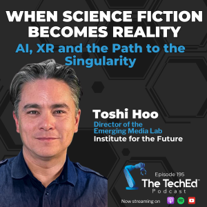 Toshi Hoo on The TechEd Podcast (1200 × 1200 px)